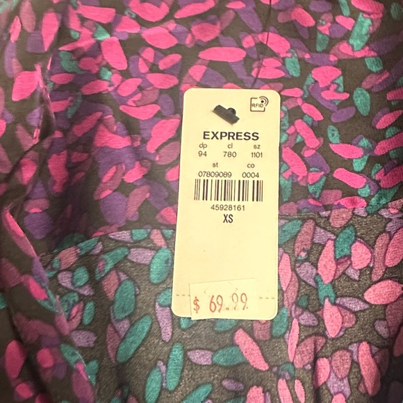 Express Multicolor Patterned Dress - Picture 6 of 6